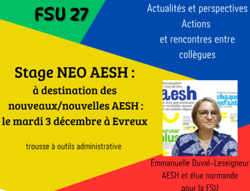 Stages AESH 2024 – 2025 de la FSU 27