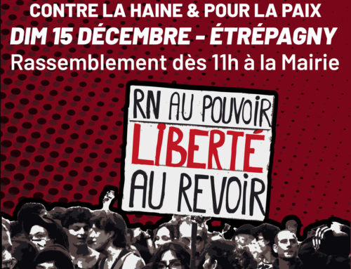 Mobilisons-nous contre la haine et pour la paix – dimanche 15 décembre à Etrepagny