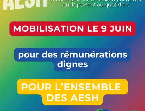 Mobilisation AESH du 9 juin